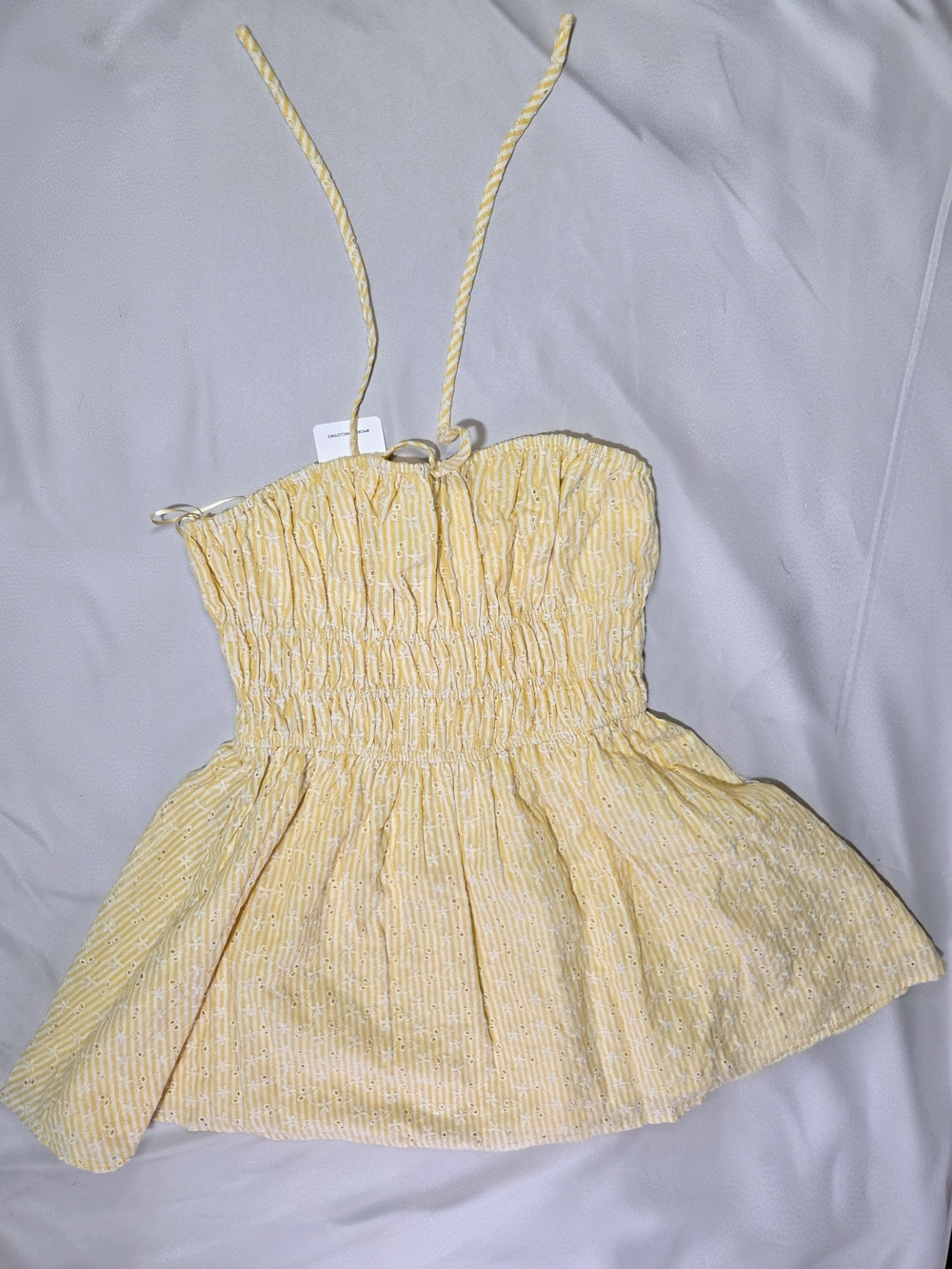Lemoncello Strapless Mini Dress. - Picture 4 of 9